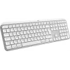 Logitech MX Keys S for Mac belaidė klaviatūra Office RF Wireless + Bluetooth QWERTZ vokiška Aliuminis Baltas