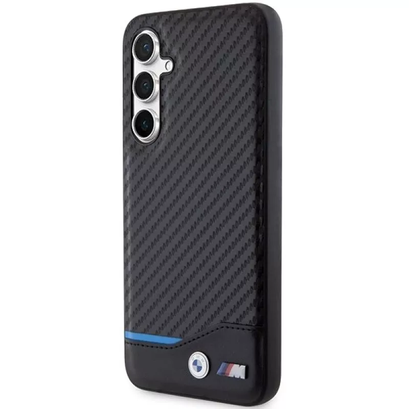 BMW | BMHCS23FE22NBCK | Samsung Galaxy S23 FE odinis anglies pluošto dangtelis, juodas