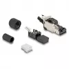 DeLOCK 86017 laido jungtis RJ45/LSA juoda sidabrinė vyriška