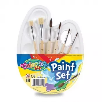 Colorino Kids Paint set vaikų dažų teptukų rinkinys