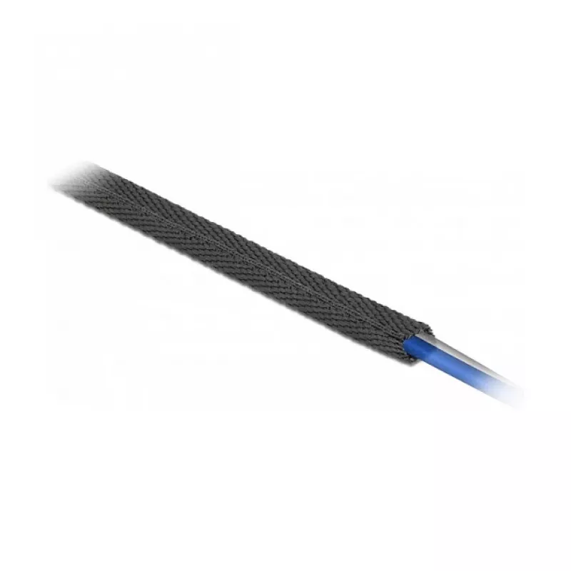 Termosusitraukianti žarna DeLOCK Fabric 2 m x 20 mm 2:1 juoda