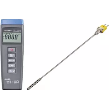 VOLTCRAFT K101 + TP 201 temperatūros matavimo prietaisas -200 iki +1370 °C, zondas K tipas