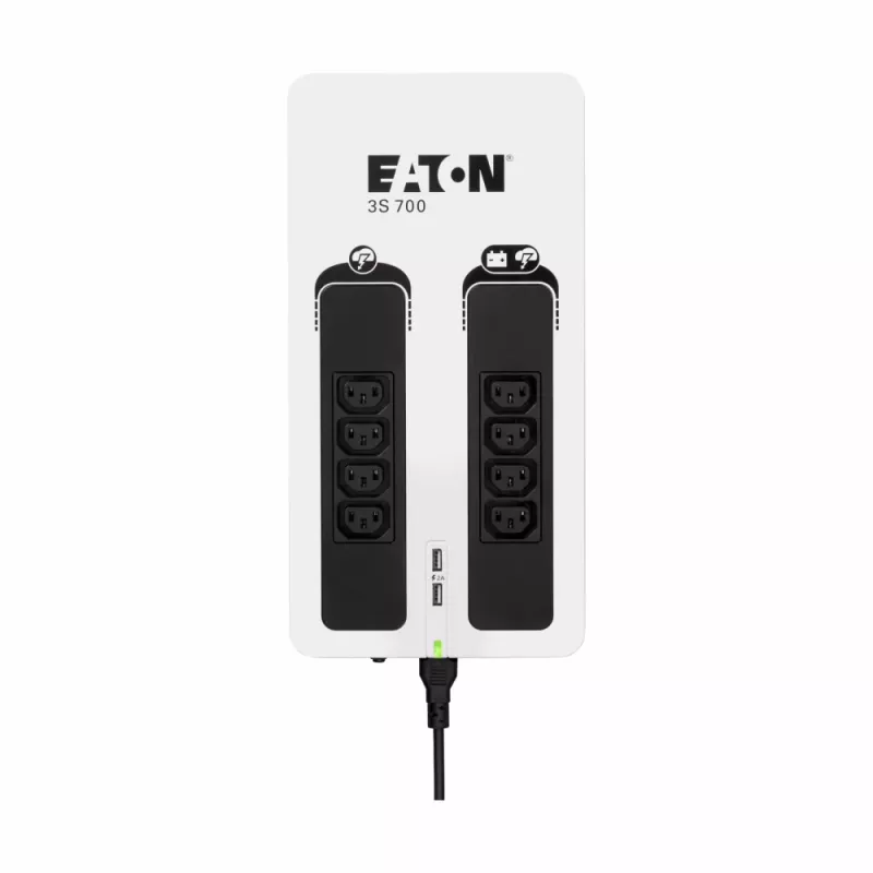 Eaton 3S700I nepertraukiamo maitinimo šaltinis (UPS) budėjimo režimo (Offline) 0,7 kVA 420 W 8 kintamosios srovės lizdai