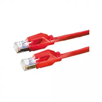 DRAKA Patch Cable Cat.6 Class E S/FTP UC900 TM21 LSOH Raudonas 0,5m
