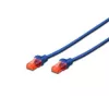 Tinklo kabelis Digitus CAT 6 U/UTP RJ-45 Cat6 3m mėlynas