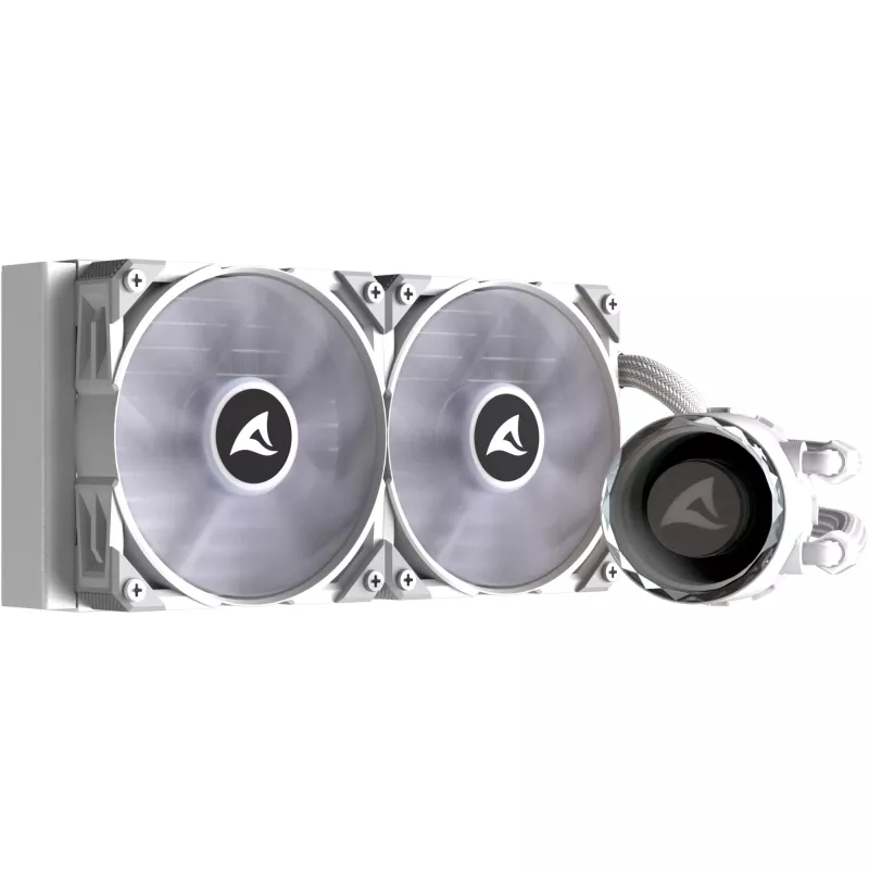 S80 RGB White AIO 240mm skysčio aušinimas baltas