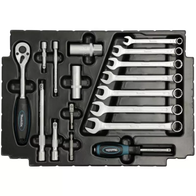 Makita E-08713 mechaniko įrankių rinkinys 120 vnt.