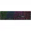 SHARKOON PureWriter RGB, žaidimų klaviatūra juoda, FR išdėstymas, Kailh Choc Low Profile Blue jungikliai