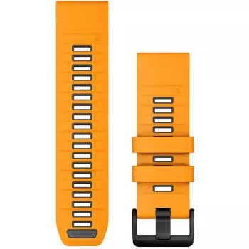 Garmin QuickFit 010-13393-01 silikoninis dirželis 26 mm Graphite Orange