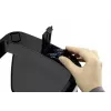 Durable TOUCH 12L bekontaktė šiukšliadėžė, nerūdijantis plienas, sidabrinė/juoda