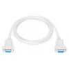 Assmann Zero-Modem jungiamasis kabelis D-Sub9 F/F 1,8 m snap-hoods smėlio spalvos AK-610100-018-E