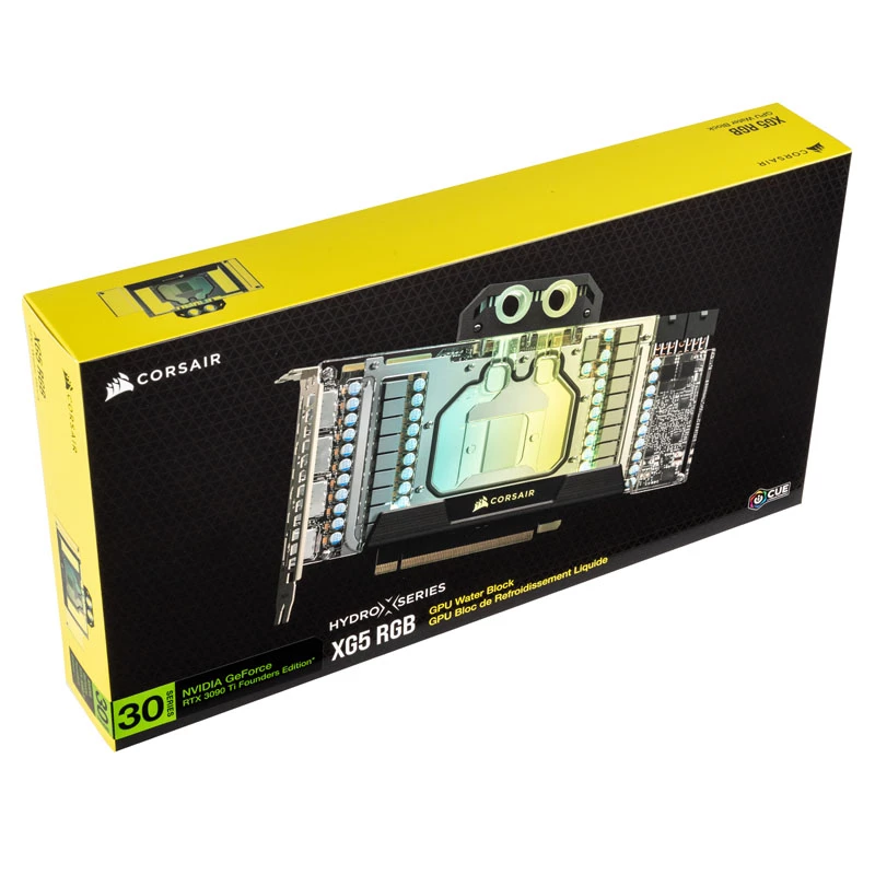 Corsair Hydro X XG5 RGB CX-9021002-WW vaizdo plokštės vandens blokas, skaidrus