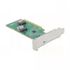 DeLOCK PCI Express 4.0 x8 plokštė su 2 vidiniais SFF-8654 4i NVMe prievadais, žemo profilio