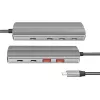 LogiLink USB 3.2 Gen2 Hub 7+1 prievadas 2x USB-A 5x USB-C PD 100W aliuminis