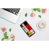 Apsauginis dėklas iKins iPhone XS Max Mondrian Black – kietas apvalkalas