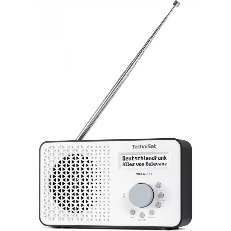 TECHNISAT VIOLA 200 balta/juoda HD DVB‑S2 imtuvas