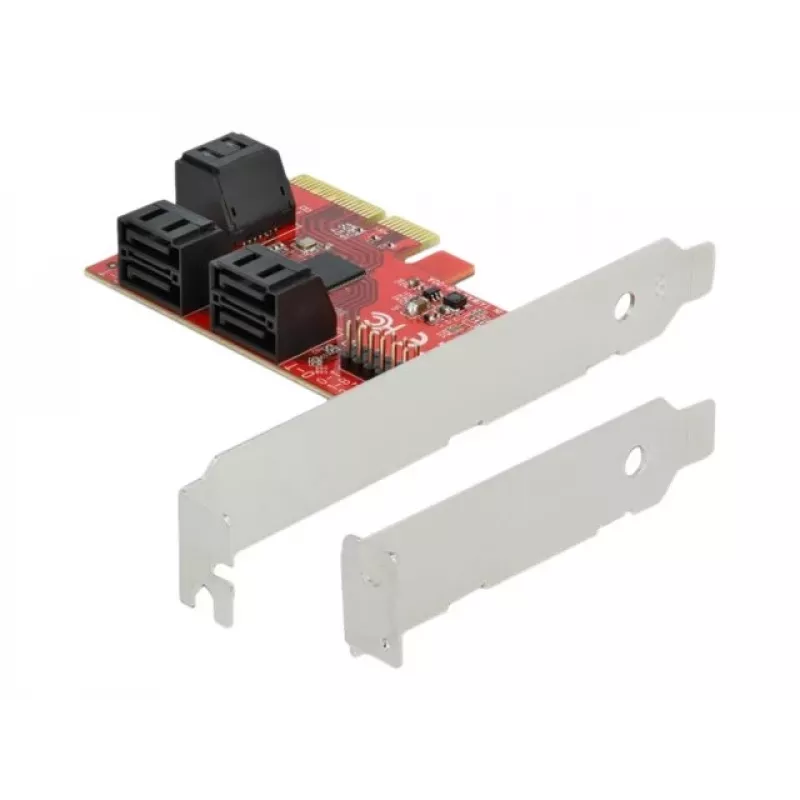 DeLOCK 6 prievadų SATA PCI Express x4 kortelė Low Profile