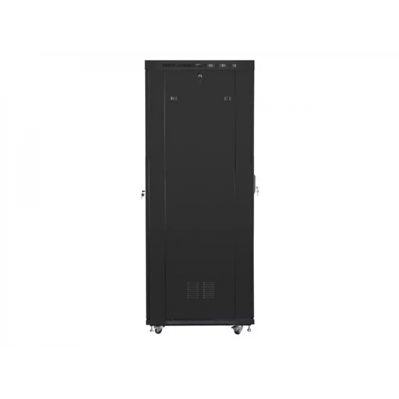 LANBERG 19 37U 800x1000 Laisvai stovintis spintos korpusas su perforuotomis durimis ir LCD ekranu (FlatPack) juoda