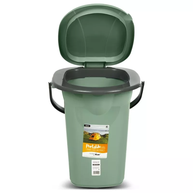 Nešiojamas tualeto kibiras GreenBlue GB320GG – lengvas ir kompaktiškas sprendimas lauko sąlygoms