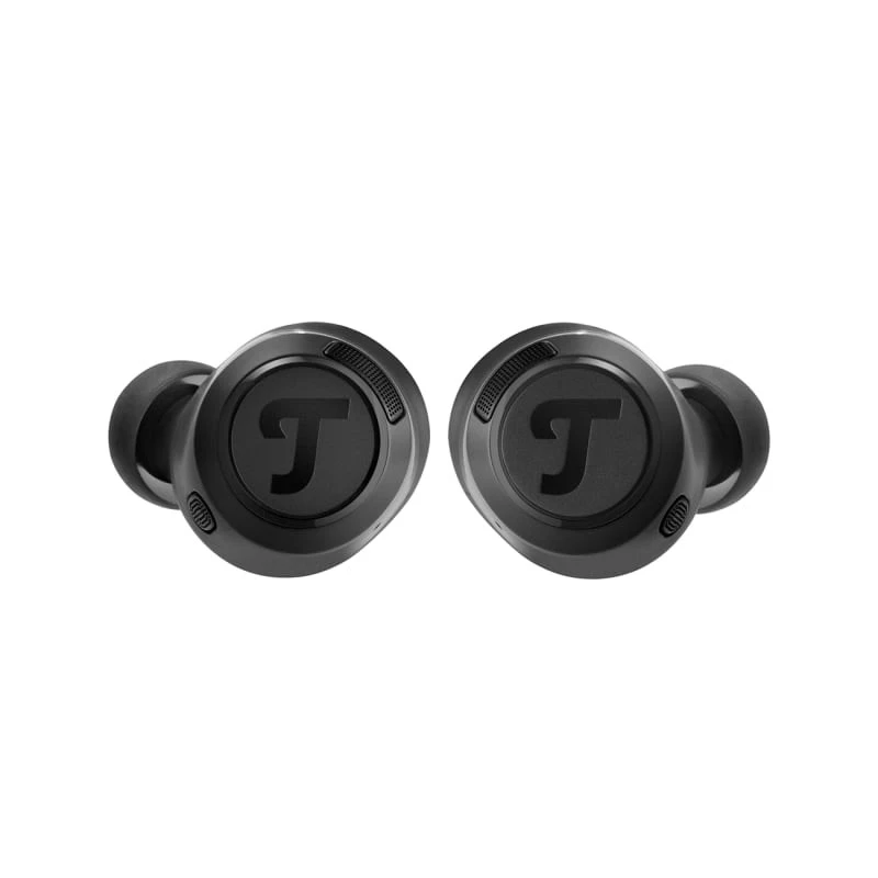 Teufel REAL BLUE TWS 3 belaidės ausinės į ausį, juodos, Bluetooth, skirtos pokalbiams ir muzikai