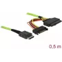 SAS kabelis DeLOCK 85802 0.5 m 32 Gbit/s