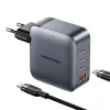 Vienos maitinimo įkroviklis Vention TZ-FETH0-EU 3× USB-C + 1× USB-A 100W, PD iki 30W vienam C, įėjimas 100–240V