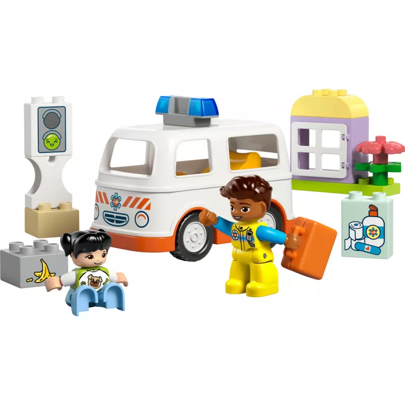 LEGO DUPLO 10447 Greitosios pagalbos automobilis su vairuotoju