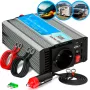 Automobilinis įtampos keitiklis Extralink OPIM-500W 12V, 500W modifikuota sinusoidė, aliumininis korpusas, aktyvus aušinimas