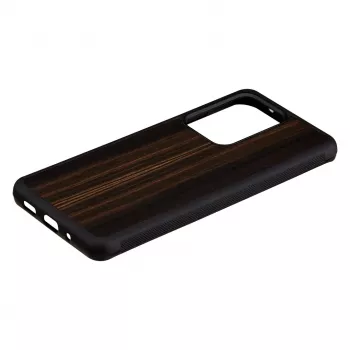 Man and Wood dėklas Samsung Galaxy S20 Ultra ebony black – apsauginis telefono dangtelis