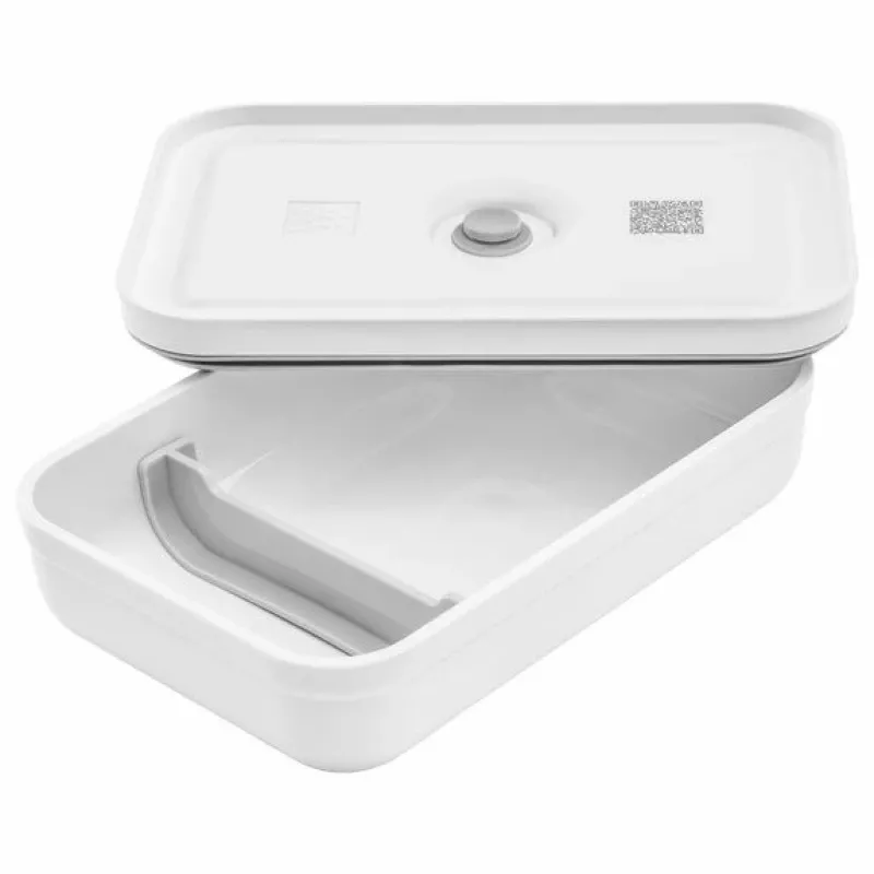 Pietų dėžutė ZWILLING FRESH & SAVE 1 L, plastikinė su silikoniniu sandarikliu, pilka/balta