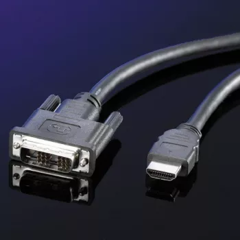 ROLINE laidas DVI (18+1) ST - HDMI ST 1,0m (11.04.5519)
