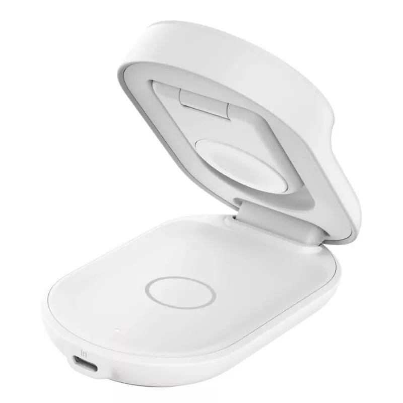 Vidinis belaidis įkroviklis Belkin UltraCharge 25W Qi2 3in1 Magnetinis apvalus baltas EU
