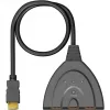 HDMI jungiklis 3 į 1 (4K @ 60Hz), juodas, su 55 cm laidu
