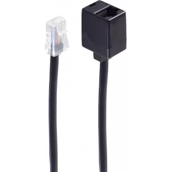 shiverpeaks BS70223-8/4 Telefono kabelis 3 m Juodas