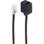 shiverpeaks BS70223-8/4 Telefono kabelis 3 m Juodas