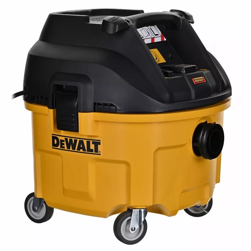DeWALT DWV901L dulkių siurblys Juoda, Geltona 30 L 1400 W