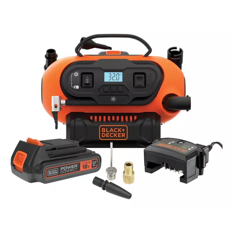 Black & Decker BDCINF18N-QS oro kompresorius 160 l/min AC/12V