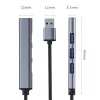USB 3.0 4in1 HUB adapteris, 4x USB 3.0