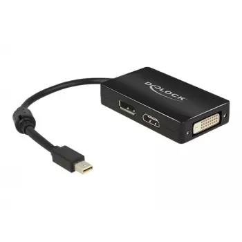 Laidas DeLOCK 0,16 m Mini DisplayPort → DisplayPort / HDMI / DVI-D adapteris