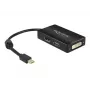 Laidas DeLOCK 0,16 m Mini DisplayPort → DisplayPort / HDMI / DVI-D adapteris