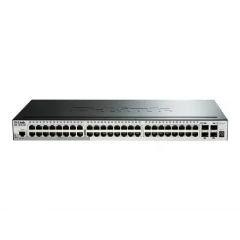 D-Link 52 prievadų „Gigabit“ sukraunamas valdomas jungiklis su 4 x 10G SFP+