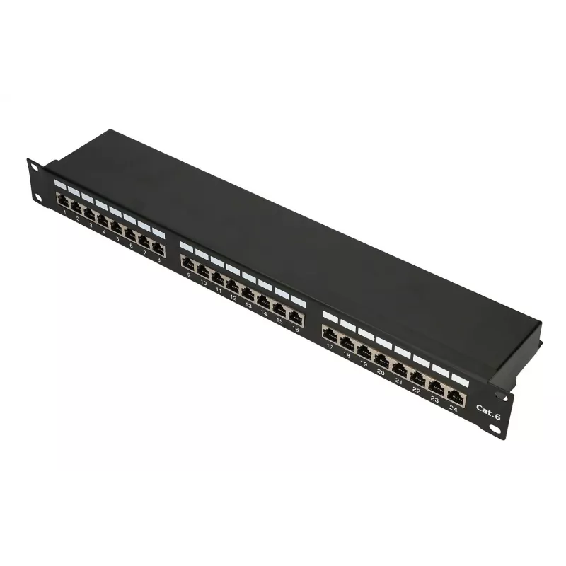 Extralink CAT6 STP V2 | Pataisų skydelis | 24 prievadai