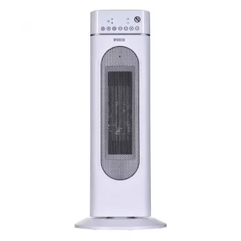 Elektrinis keraminis šildytuvas NOVEEN PTC3000, 2000 W (1200 W min), LED ekranas, laikmatis, nuotolinis valdymas, siūbavimas, baltas