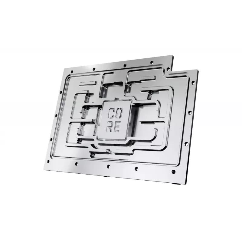 Alphacool 10268 Vandeninis aušintuvas Nvidia GeForce RTX (Core serija) – varinė šaltnešio plokštė, aliumininis galinis dangtelis, akrilinis viršus su aRGB, 160,8 mm