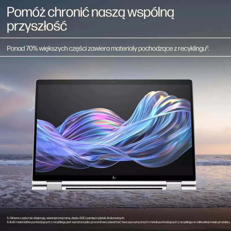 HP EliteBook X Flip G1i 14 colių nešiojamas kompiuteris Next Gen AI PC Copilot+ PC hibridas (2in1) lietimui jautrus ekranas 512GB SSD Windows 11 Pro