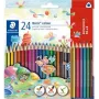 Spalvoti pieštukai Staedtler Noris colour 187 C18P1 rinkinys 24 vnt.