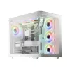 LC-Power Gaming 8001W Pro-Storm Light Midi Tower ATX kompiuterio korpusas, baltos spalvos (LC-8001W-ON)