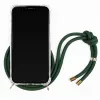 Telefono dėklas-pakabukas Lookabe iPhone X / Xs – auksinis su žalia juostele