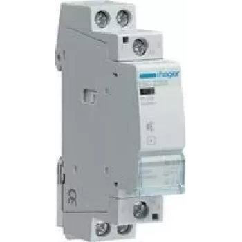 Elektromagnetinė relė Hager ESC225S, 230 V AC įtampa, 25 A kontaktinė srovė, Pilka, 17,85×60×83 mm