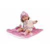Llorens Babypuppe Lola 38 cm kalbanti lėlė, audinys ir vinilas, rekomenduojama nuo 3 metų